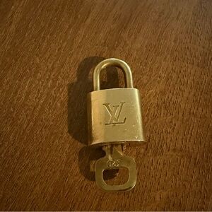 Louis Vuitton Gold Padlock with Key #320